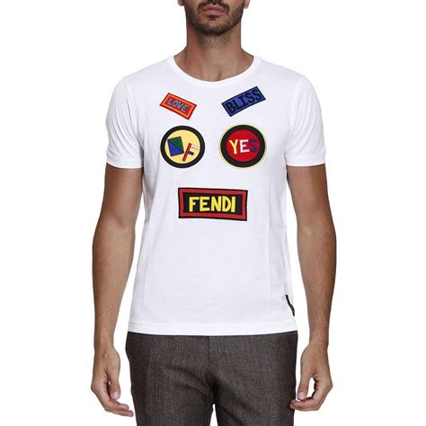 white fendi shirt mens|fendi graphic tees.